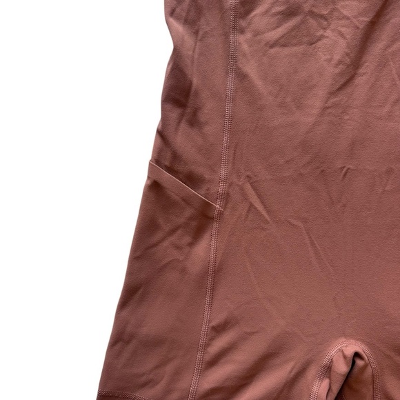 Free People Women's Never Better Runsie Shorty Racerback brown Size Small NWOT - Picture 5 of 8